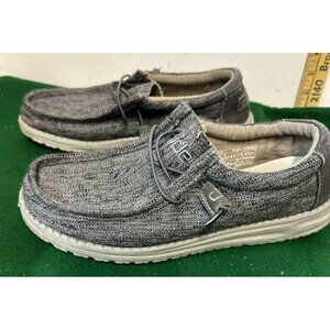 Hey Dude Wally Woven Mens Shoes Carbon Size 8 110394300